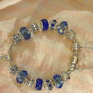 Blue Crystal Stone Bracelet